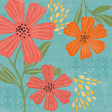 Mod Floral II No Lines by Veronique Charron. SKU 75750a. Archival Giclee Fine art print for wall decor.