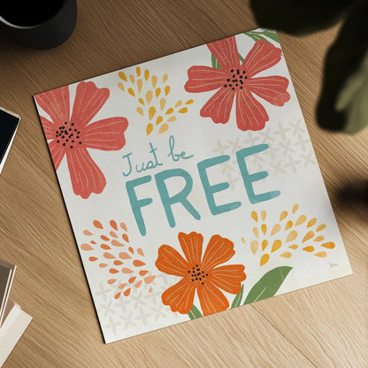 Mod Floral IV No Lines by Veronique Charron. Shown as a detailed flat fine art print, highlighting archival giclee quality. Available as an archival giclee rolled canvas, fine art paper, or poster print. SKU 75752a.