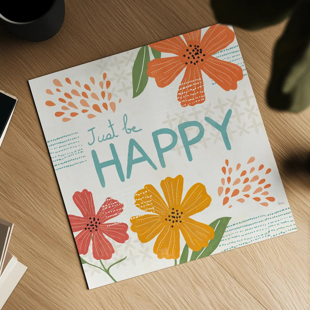 Mod Floral V by Veronique Charron. Shown as a detailed flat fine art print, highlighting archival giclee quality. Available as an archival giclee rolled canvas, fine art paper, or poster print. SKU 75314a.