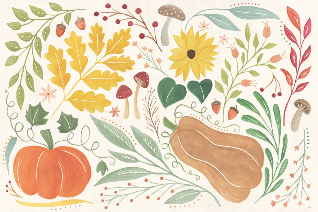 Mod Harvest I by Veronique Charron. SKU 90067i. Archival Giclee Fine art print for wall decor.