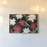 Mod Holiday I Dark by Veronique Charron. shown as a paper print in a natural frame. Available as a archival giclee rolled canvas, fine art paper, or poster print. SKU 78158i.