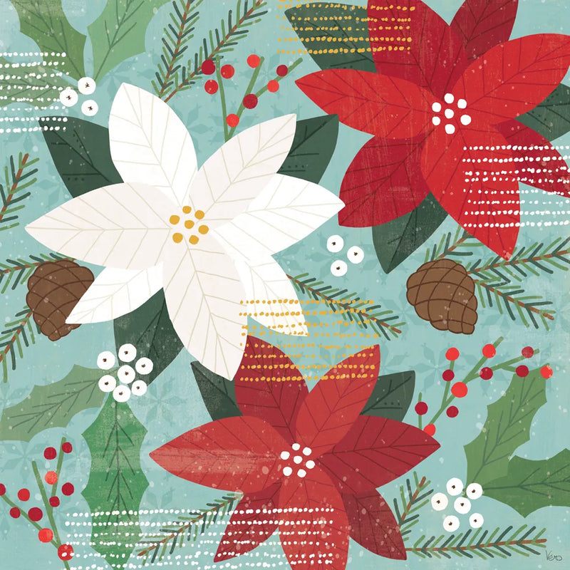 Mod Holiday II by Veronique Charron. SKU 78152a. Archival Giclee Fine art print for wall decor.