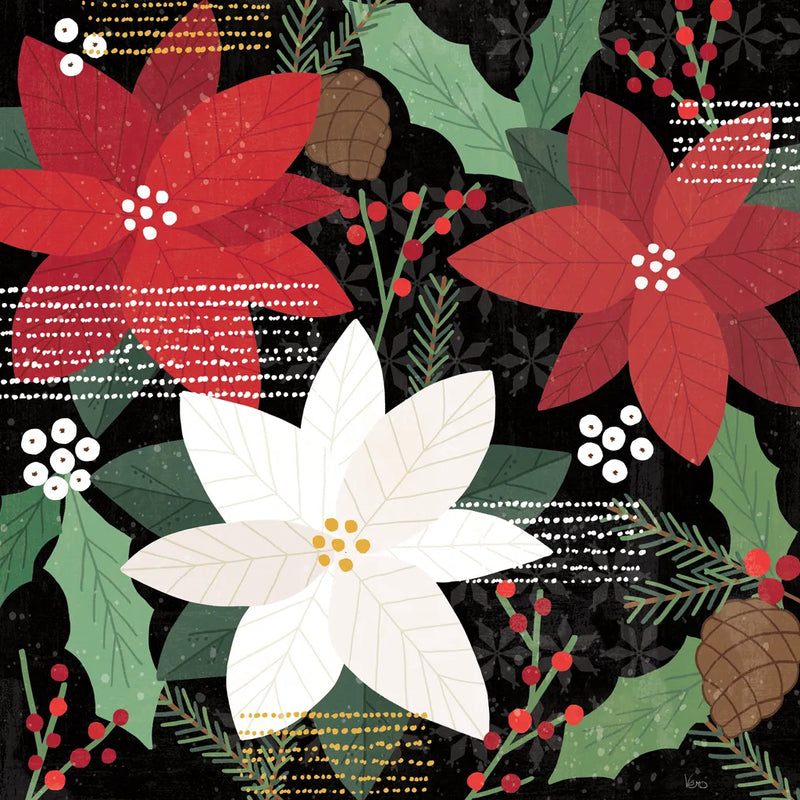 Mod Holiday V by Veronique Charron. SKU 78155a. Archival Giclee Fine art print for wall decor.
