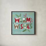 Mod Holiday VI by Veronique Charron. Shown in a sleek black glass frame for a contemporary gallery look. Available as an archival giclee rolled canvas, fine art paper, or poster print. SKU 78156a.