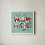 Mod Holiday VI by Veronique Charron. Shown in a crisp white glass frame for a clean and minimalist style. Available as an archival giclee rolled canvas, fine art paper, or poster print. SKU 78156a.