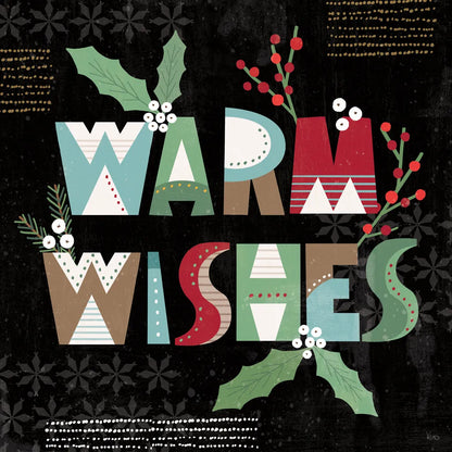 Mod Holiday VI Dark by Veronique Charron. SKU 78159a. Archival Giclee Fine art print for wall decor.