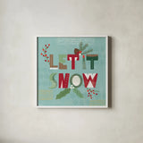 Mod Holiday VII by Veronique Charron. Shown in a crisp white glass frame for a clean and minimalist style. Available as an archival giclee rolled canvas, fine art paper, or poster print. SKU 78157a.