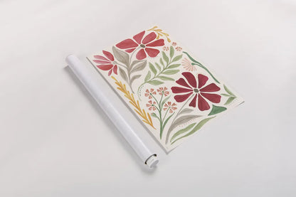 Modern Petals I by Veronique Charron. shown as a rolled paper print. Available as archival giclee rolled canvas, fine art paper, or poster print. SKU 89105i.