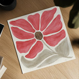 Modern Petals V by Veronique Charron. Shown as a detailed flat fine art print, highlighting archival giclee quality. Available as an archival giclee rolled canvas, fine art paper, or poster print. SKU 89109a.