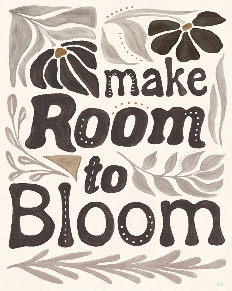 Modern Petals VII Neutral by Veronique Charron