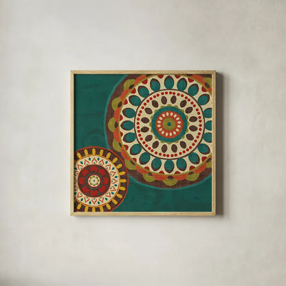 Moroccan Kasbah II by Veronique Charron. Shown in a natural wood glass frame for a timeless modern aesthetic. Available as an archival giclee rolled canvas, fine art paper, or poster print. SKU 74271a.
