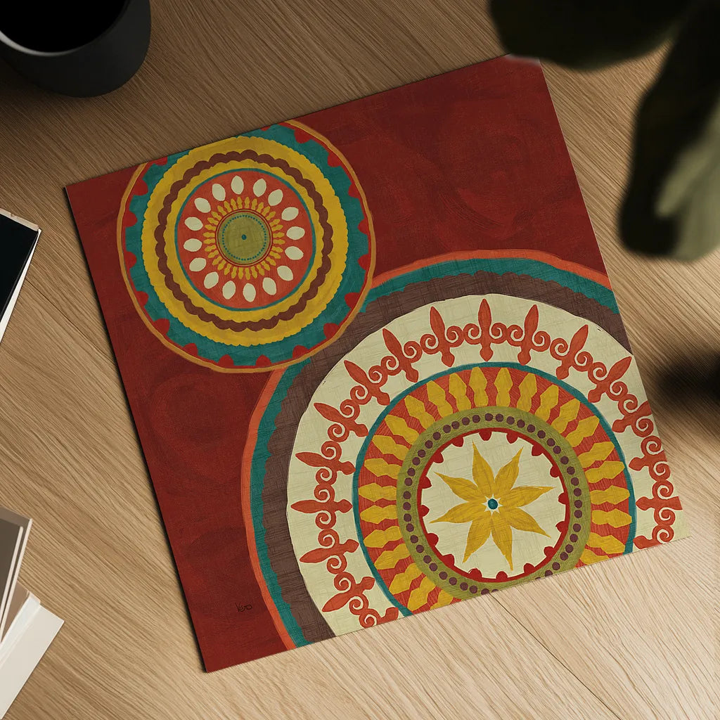 Moroccan Kasbah III by Veronique Charron. Shown as a detailed flat fine art print, highlighting archival giclee quality. Available as an archival giclee rolled canvas, fine art paper, or poster print. SKU 74272a.