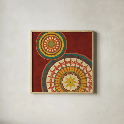 Moroccan Kasbah III by Veronique Charron. Shown in a natural wood glass frame for a timeless modern aesthetic. Available as an archival giclee rolled canvas, fine art paper, or poster print. SKU 74272a.