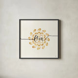 Namaste III by Veronique Charron. Shown in a sleek black glass frame for a contemporary gallery look. Available as an archival giclee rolled canvas, fine art paper, or poster print. SKU 29870a.