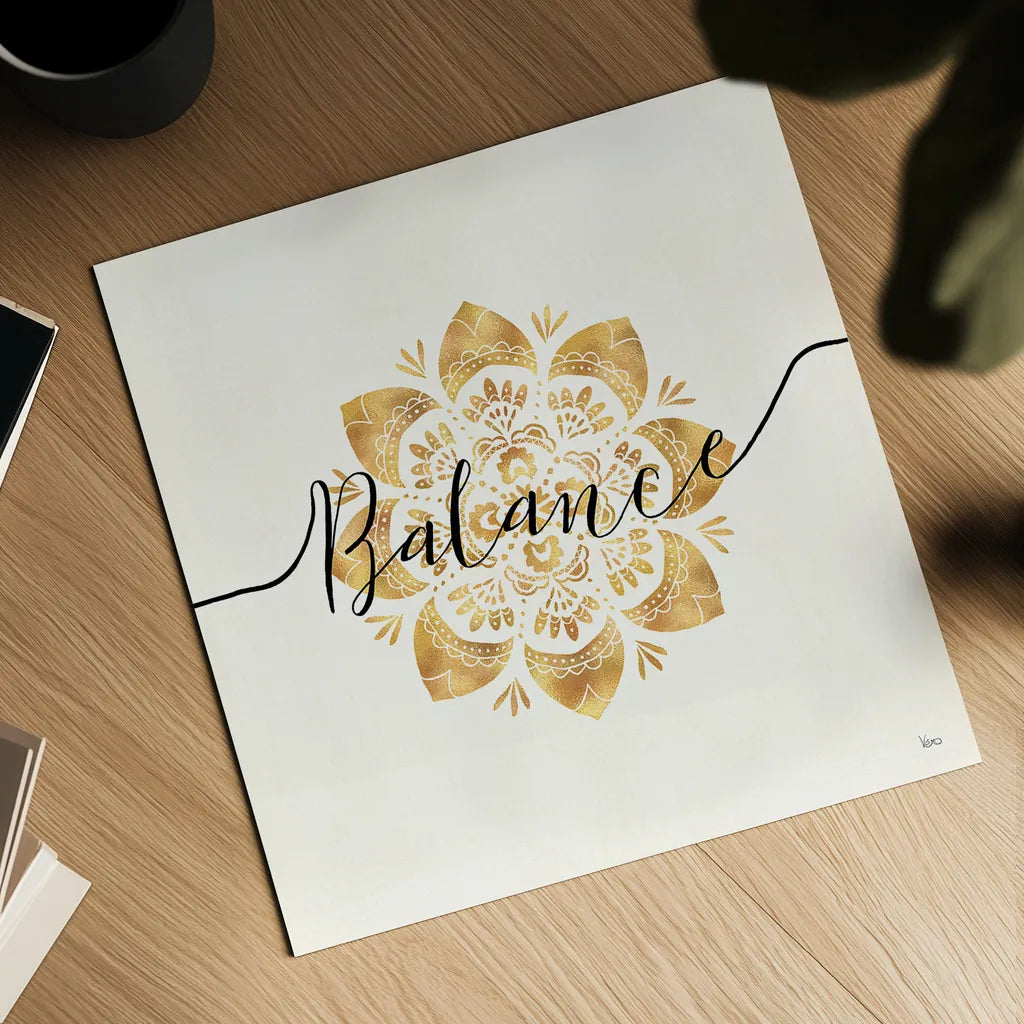 Namaste IV by Veronique Charron. Shown as a detailed flat fine art print, highlighting archival giclee quality. Available as an archival giclee rolled canvas, fine art paper, or poster print. SKU 29871a.