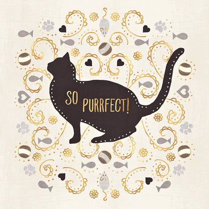 Otomi Cats III Neutral by Veronique Charron. SKU 43855a. Archival Giclee Fine art print for wall decor.