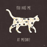 Otomi Cats IV Dark Neutral by Veronique Charron. SKU 43850a. Archival Giclee Fine art print for wall decor.