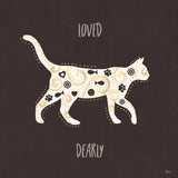 Otomi Cats IV Dark Neutral Loved by Veronique Charron. SKU 52564a. Archival Giclee Fine art print for wall decor.