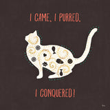 Otomi Cats V Dark by Veronique Charron. SKU 43845a. Archival Giclee Fine art print for wall decor.