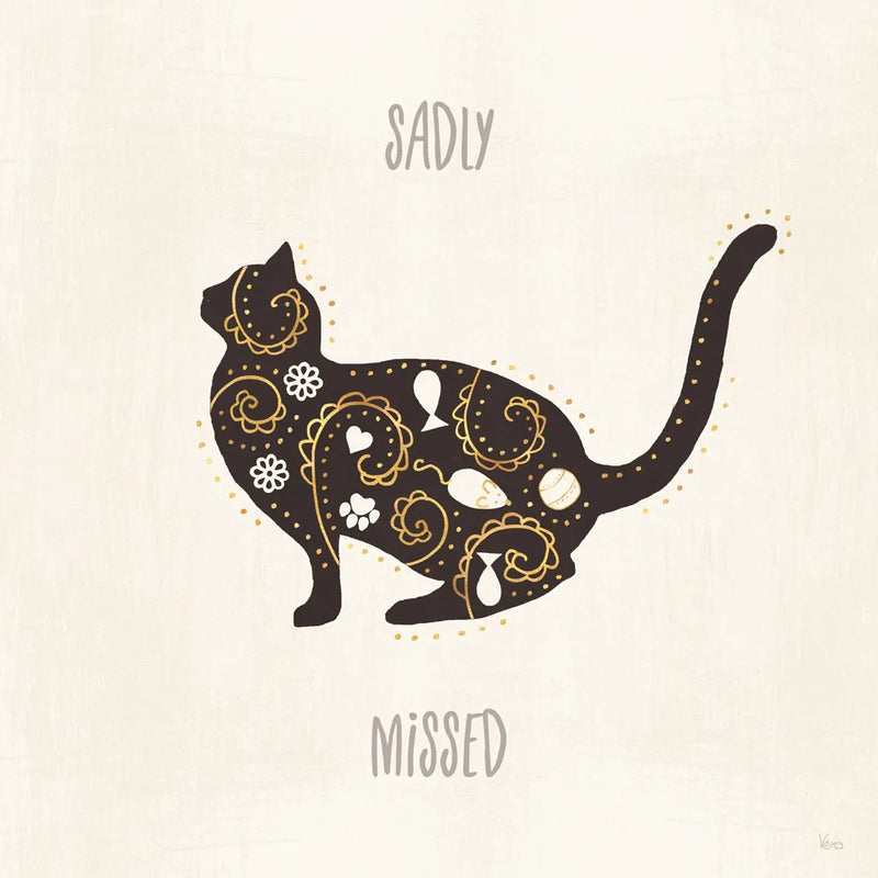 Otomi Cats V Neutral Missed by Veronique Charron. SKU 52565a. Archival Giclee Fine art print for wall decor.