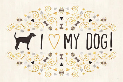 Otomi Dogs I Neutral by Veronique Charron. SKU 44045i. Archival Giclee Fine art print for wall decor.