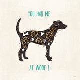 Otomi Dogs IV by Veronique Charron. SKU 44030a. Archival Giclee Fine art print for wall decor.