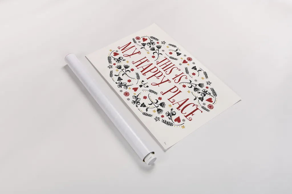 Otomi Farm I by Veronique Charron. shown as a rolled paper print. Available as archival giclee rolled canvas, fine art paper, or poster print. SKU 42380i.