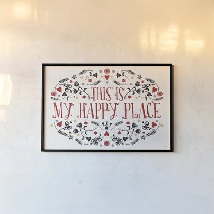 Otomi Farm I by Veronique Charron. shown as a paper print in a black flame. Available as a archival giclee rolled canvas, fine art paper, or poster print. SKU 42380i.