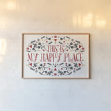 Otomi Farm I by Veronique Charron. shown as a paper print in a natural frame. Available as a archival giclee rolled canvas, fine art paper, or poster print. SKU 42380i.