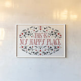 Otomi Farm I by Veronique Charron. shown as a paper print in a white frame. Available as a archival giclee rolled canvas, fine art paper, or poster print. SKU 42380i.