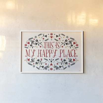 Otomi Farm I by Veronique Charron. shown as a paper print in a white frame. Available as a archival giclee rolled canvas, fine art paper, or poster print. SKU 42380i.