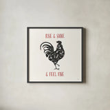 Otomi Farm IV by Veronique Charron. Shown in a sleek black glass frame for a contemporary gallery look. Available as an archival giclee rolled canvas, fine art paper, or poster print. SKU 42383a.