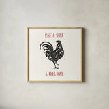 Otomi Farm IV by Veronique Charron. Shown in a natural wood glass frame for a timeless modern aesthetic. Available as an archival giclee rolled canvas, fine art paper, or poster print. SKU 42383a.