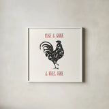 Otomi Farm IV by Veronique Charron. Shown in a crisp white glass frame for a clean and minimalist style. Available as an archival giclee rolled canvas, fine art paper, or poster print. SKU 42383a.