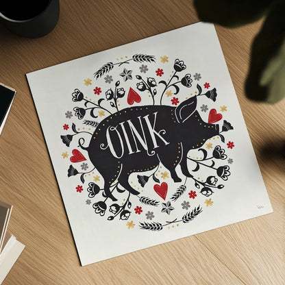 Otomi Farm VI by Veronique Charron. Shown as a detailed flat fine art print, highlighting archival giclee quality. Available as an archival giclee rolled canvas, fine art paper, or poster print. SKU 42385a.