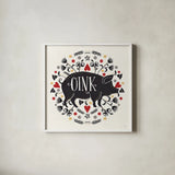 Otomi Farm VI by Veronique Charron. Shown in a crisp white glass frame for a clean and minimalist style. Available as an archival giclee rolled canvas, fine art paper, or poster print. SKU 42385a.