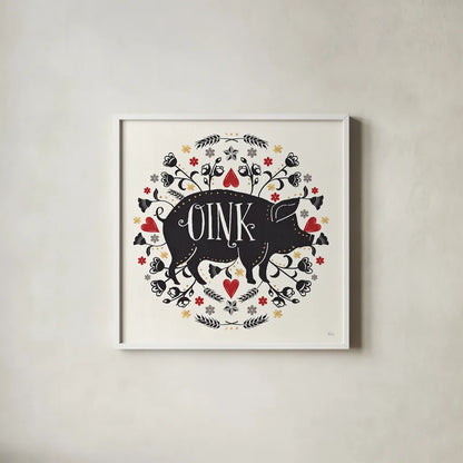 Otomi Farm VI by Veronique Charron. Shown in a crisp white glass frame for a clean and minimalist style. Available as an archival giclee rolled canvas, fine art paper, or poster print. SKU 42385a.