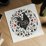 Otomi Farm VIII by Veronique Charron. Shown as a detailed flat fine art print, highlighting archival giclee quality. Available as an archival giclee rolled canvas, fine art paper, or poster print. SKU 42387a.