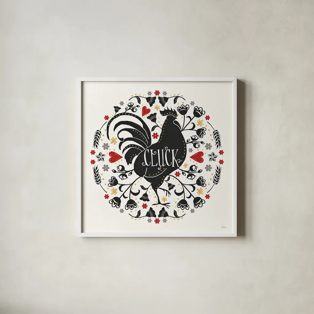 Otomi Farm VIII by Veronique Charron. Shown in a crisp white glass frame for a clean and minimalist style. Available as an archival giclee rolled canvas, fine art paper, or poster print. SKU 42387a.