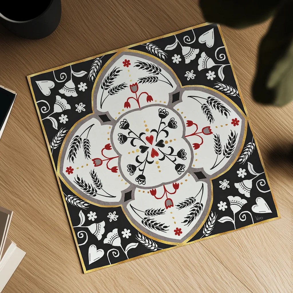 Otomi Farm XII by Veronique Charron. Shown as a detailed flat fine art print, highlighting archival giclee quality. Available as an archival giclee rolled canvas, fine art paper, or poster print. SKU 42391a.