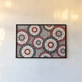 Otomi Farm XV by Veronique Charron. shown as a paper print in a black flame. Available as a archival giclee rolled canvas, fine art paper, or poster print. SKU 42394i.