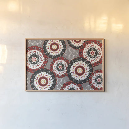 Otomi Farm XV by Veronique Charron. shown as a paper print in a natural frame. Available as a archival giclee rolled canvas, fine art paper, or poster print. SKU 42394i.