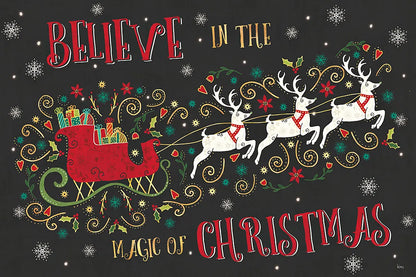 Otomi Holiday V Black by Veronique Charron. SKU 45526i. Archival Giclee Fine art print for wall decor.