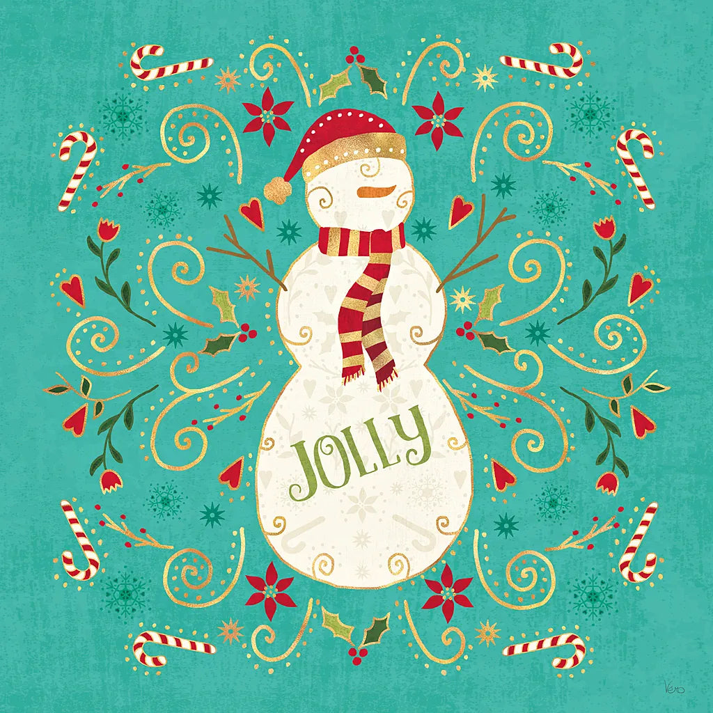 Otomi Holiday VII by Veronique Charron. SKU 45520a. Archival Giclee Fine art print for wall decor.