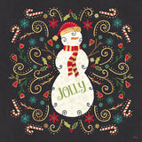 Otomi Holiday VII Black by Veronique Charron. SKU 45528a. Archival Giclee Fine art print for wall decor.