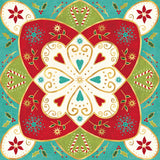 Otomi Holiday XI by Veronique Charron. SKU 45524a. Archival Giclee Fine art print for wall decor.