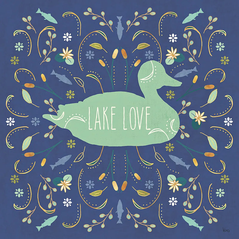 Otomi Lake II Dark by Veronique Charron. SKU 46449a. Archival Giclee Fine art print for wall decor.