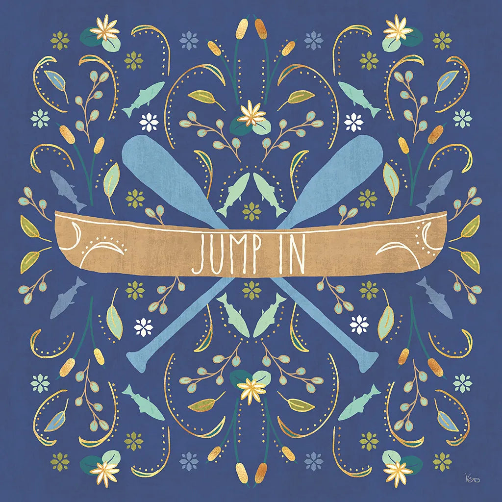 Otomi Lake III Dark by Veronique Charron. SKU 46450a. Archival Giclee Fine art print for wall decor.