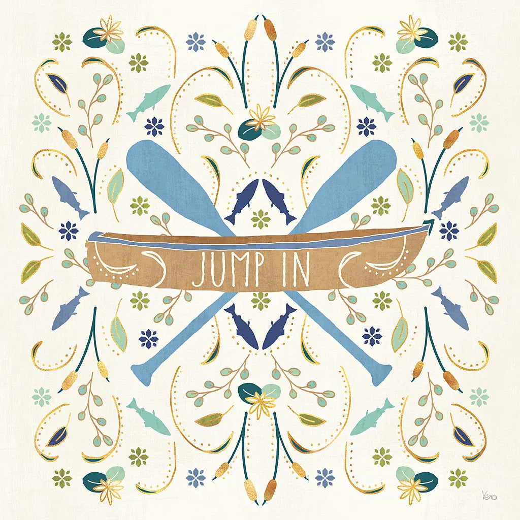 Otomi Lake III Rowboat by Veronique Charron. SKU 48361a. Archival Giclee Fine art print for wall decor.