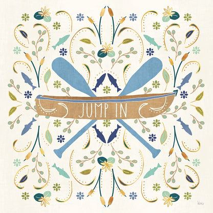 Otomi Lake III Rowboat by Veronique Charron. SKU 48361a. Archival Giclee Fine art print for wall decor.